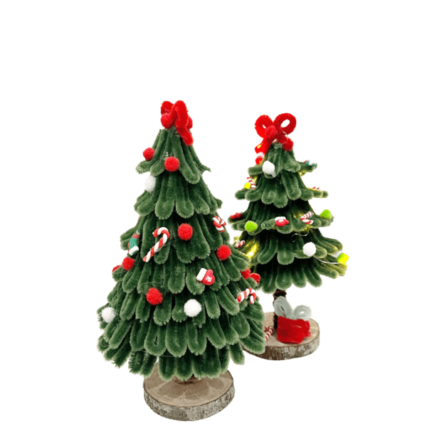Tự làm cây thông Noel hot trend 2023 bằng kẽm nhung 7