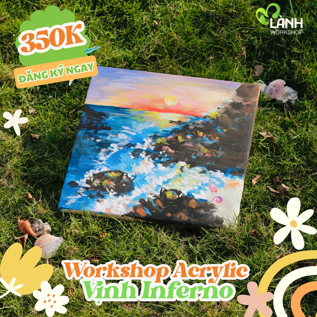 workshop vẽ tranh acrylic