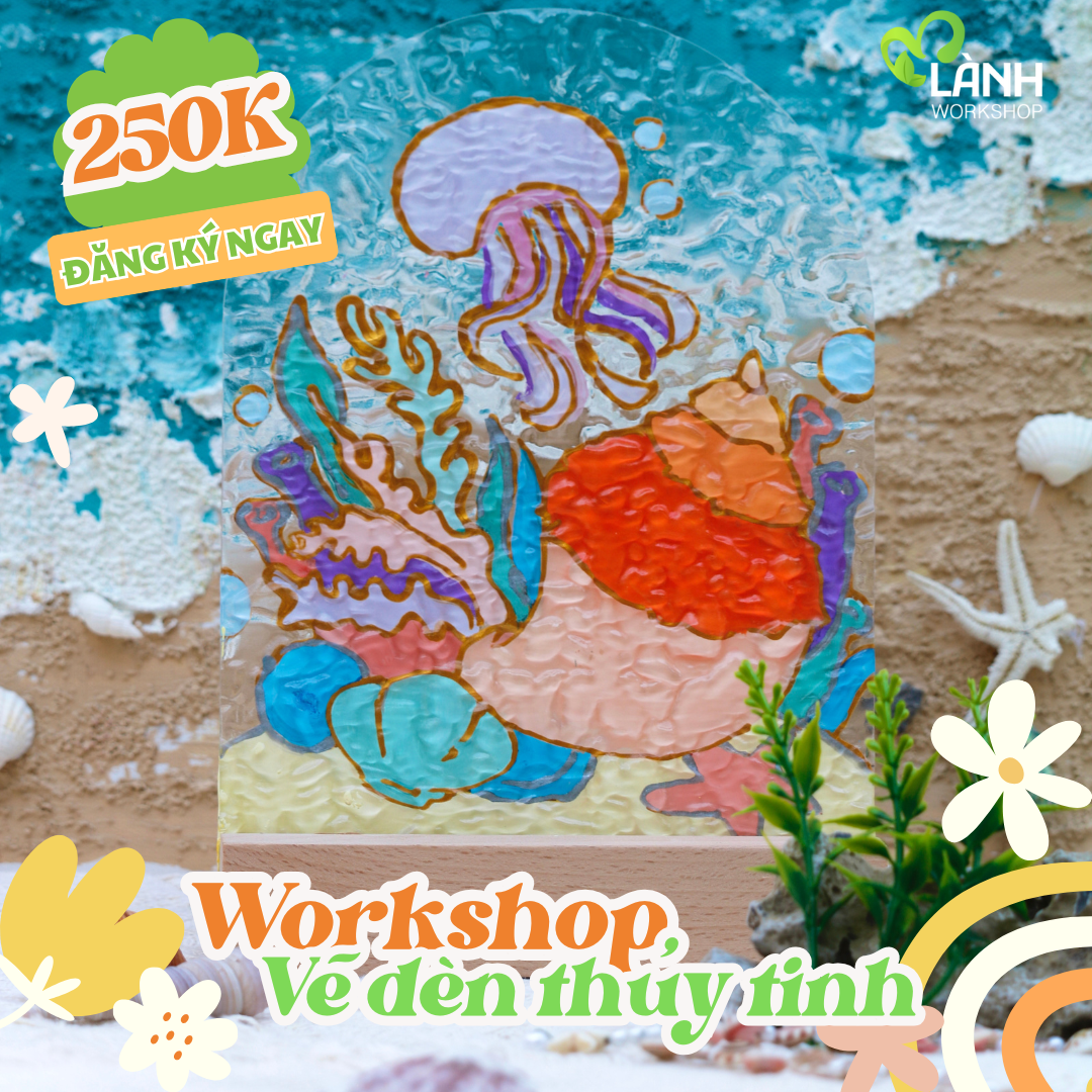 workshop vẽ đèn thủy tinh