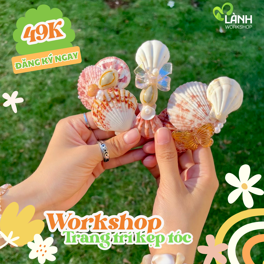 workshop trang trí kẹp tóc