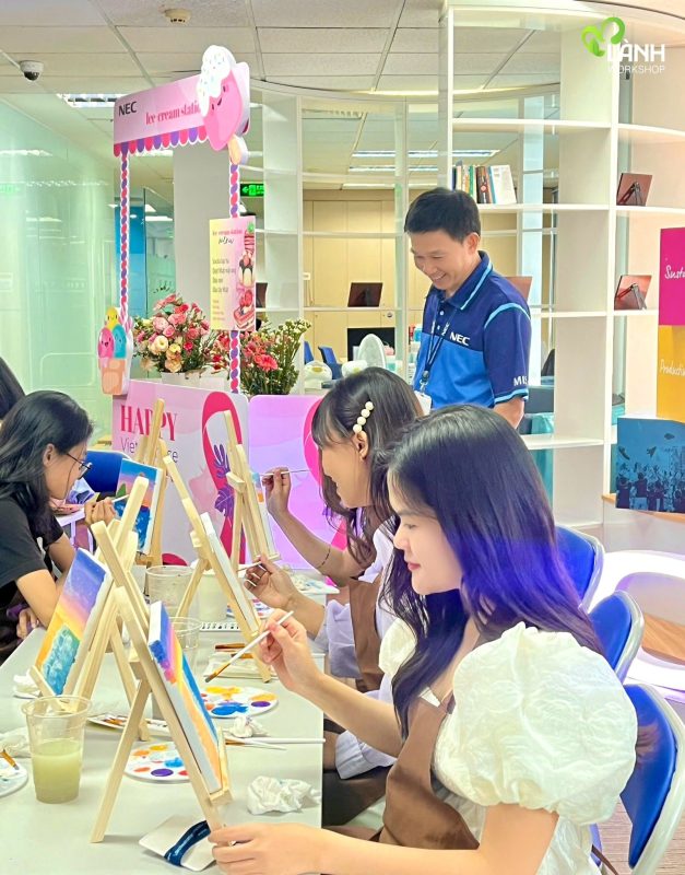 Chill Nhẹ Cùng Workshop Vẽ Tranh Canvas Giữa Mùa Deadline 495020358 122228341052040203 1850850475810510390 n