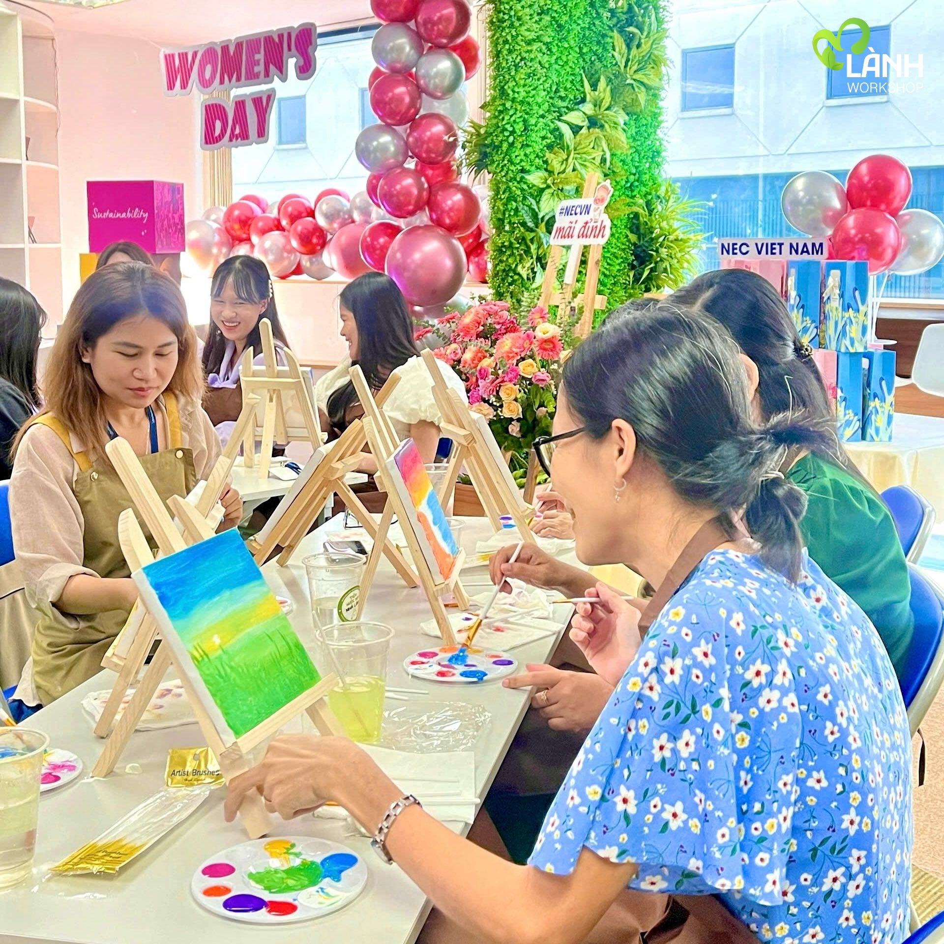 Chill Nhẹ Cùng Workshop Vẽ Tranh Canvas Giữa Mùa Deadline workshop cho vẽ tranh cho doanh nghiệp