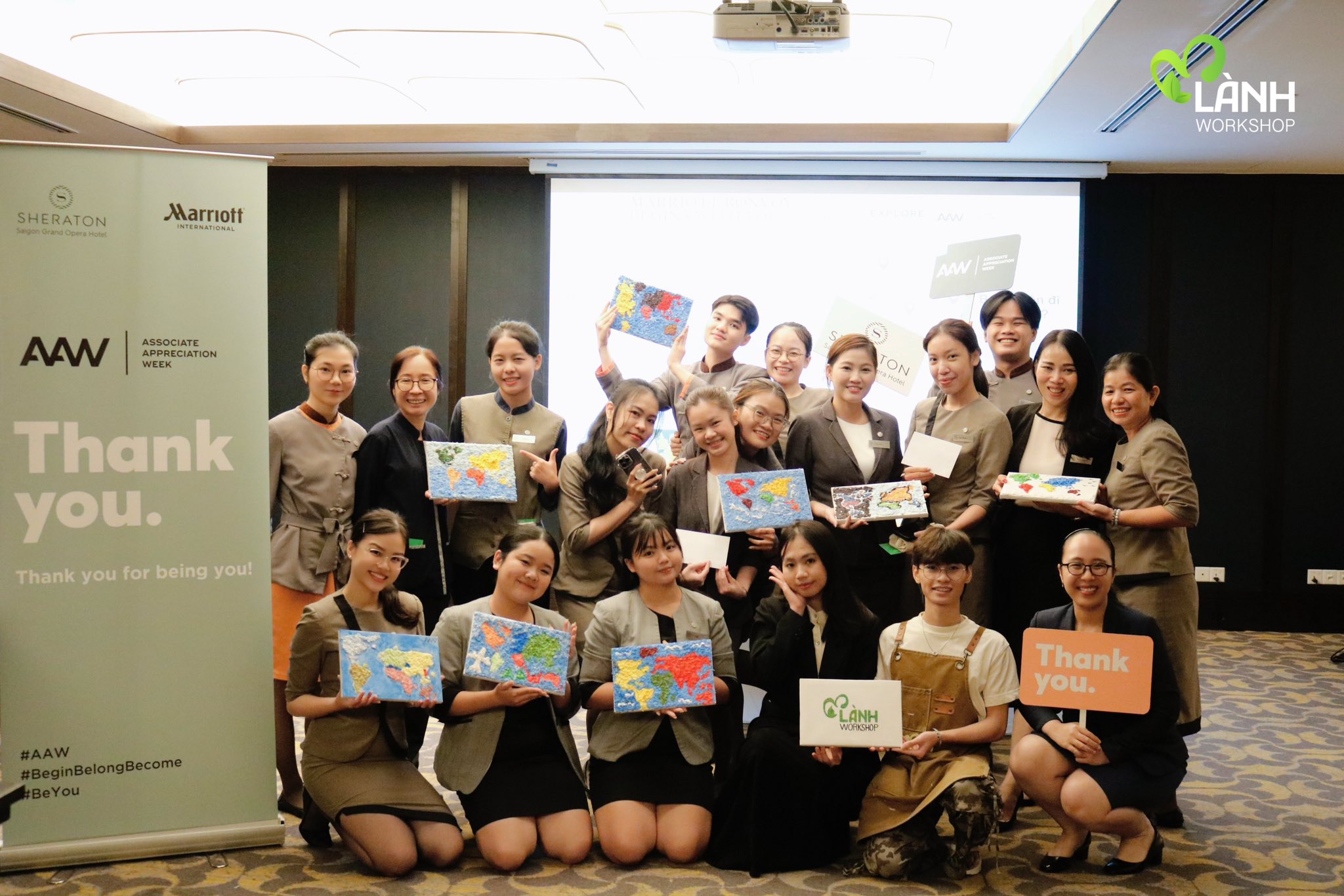 Workshop Tranh Bột Giấy “Bản Đồ Thế Giới” Cùng Sheraton workshop tranh bột giấy