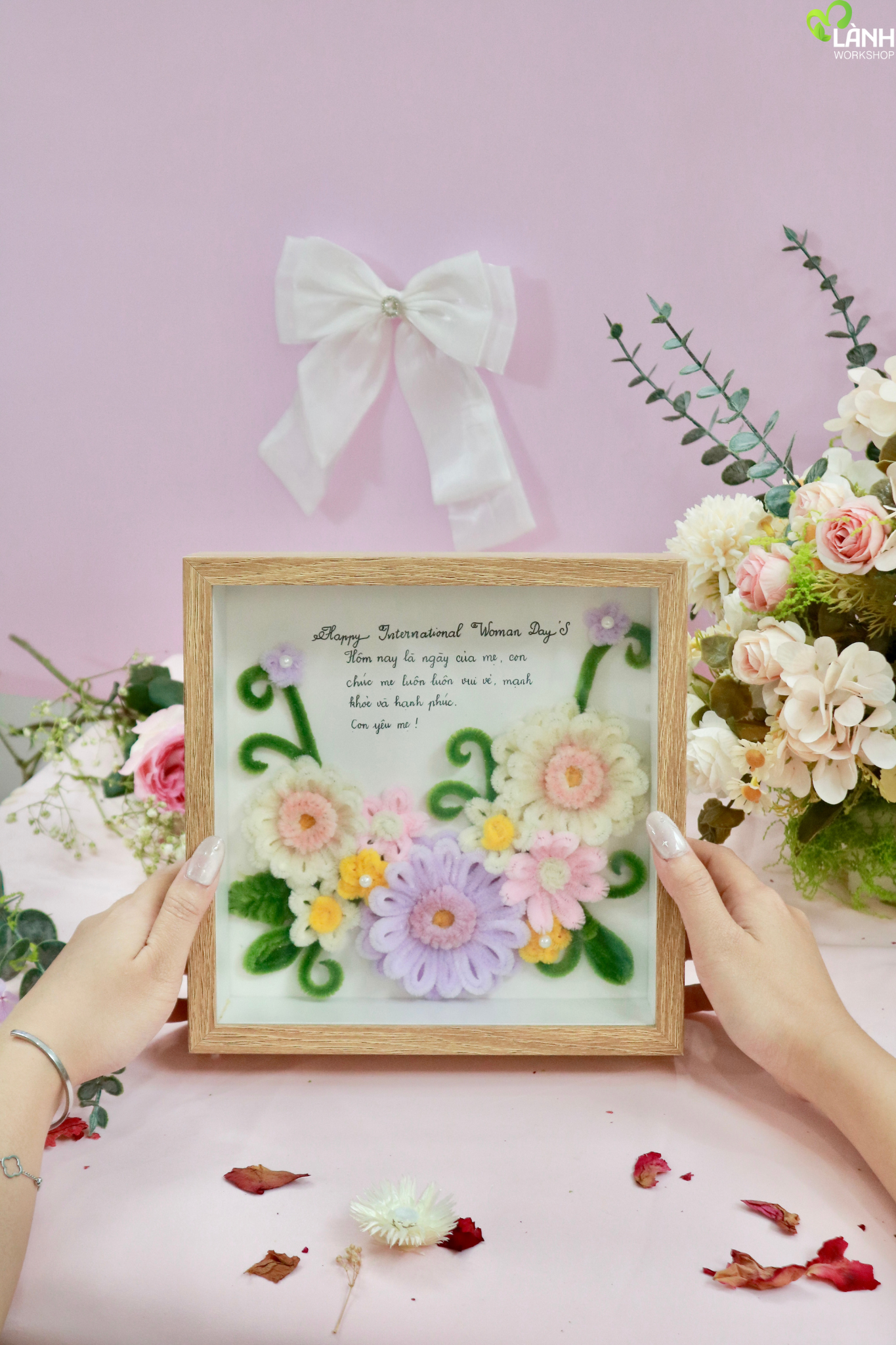 hộp hoa kẽm nhung