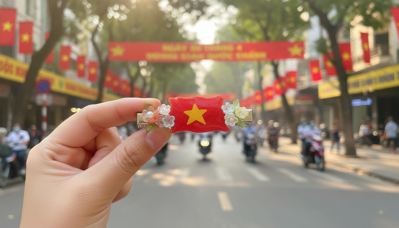 trang trí kẹp tóc