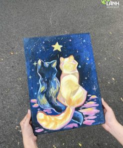 [Thanh lý] Tác phẩm acrylic: Giữa ngân hà