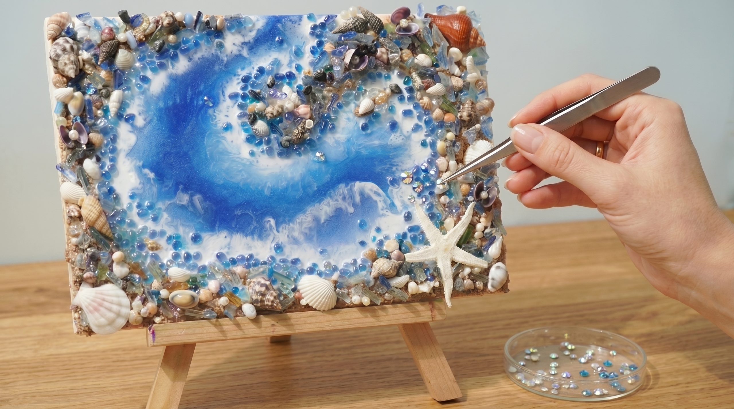 tranh resin thạch anh